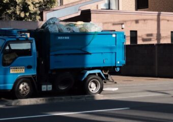 Das Foto zeigt die Müllabfuhr
