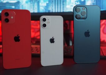 Das Bild zeigt 3 iphones